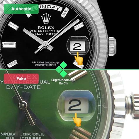 fake rolex with date to the keft and snaller font